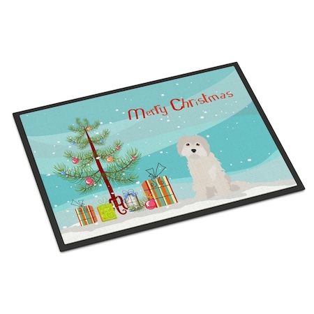 Carolines Treasures 24 x 36 in. Maltese No.2 Christmas Tree Indoor or Outdoor Mat CK3501JMAT